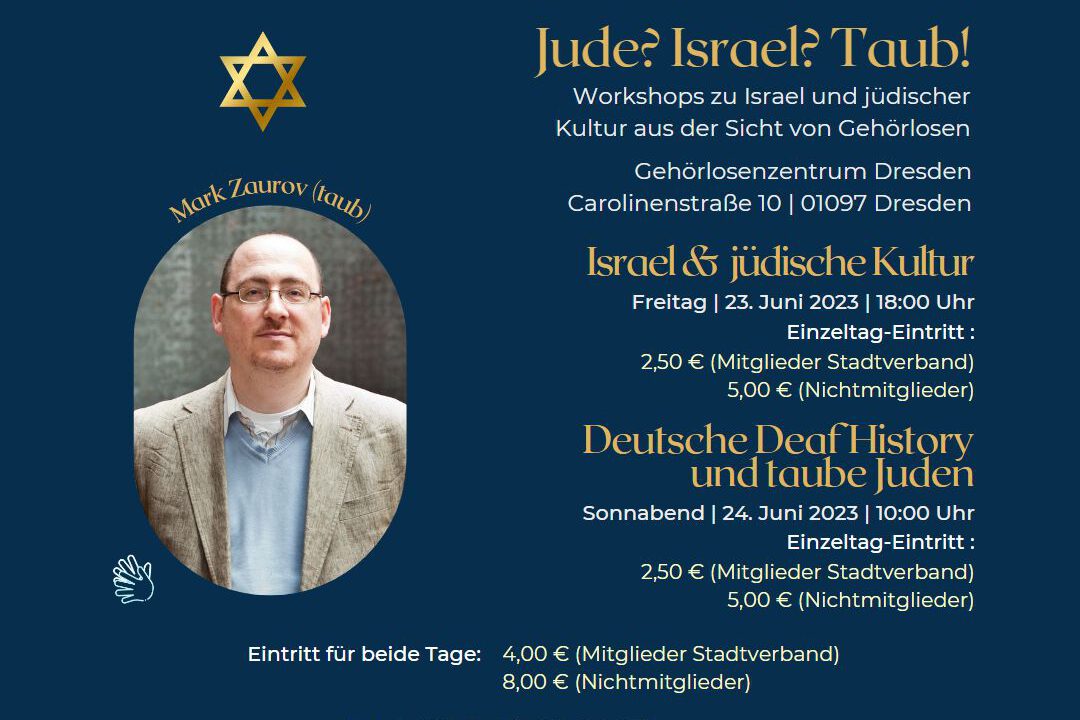 Workshops zu Israel und jüdischer Kultur aus der Sicht von Gehörlosen